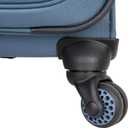 Sharper Image Odyssey 2-Piece Set (21.5" & 29") Expandable 8-Wheel Spinner Carry On and Large Checked Luggage Set, Bluefin