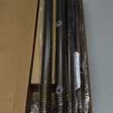 Zeerobee Curtain Rods for Windows 66 to 120, 1 Inch Industrial Wrap Around Curtain Rod, Indoor/Outdoor Room Divider Adjustable Drapery Pole, 66"-120", Antique Bronze