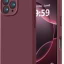 LOVE 3000 Designed for iPhone 16 Pro Case, Premium Silicone with [Soft Anti-Scratch Microfiber Lining] Shockproof Protective Phone Case for Men Women Girls 6.3", WineRed