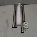 NQ 5FT Flag Pole for Outside House, Stainless Steel Flag Pole for Outdoor, House Flag Pole for Porch,Yard (Only Pole, Without Holder) (Silver)