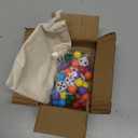 HOROW 30Pcs Wahoo Board Game Replacement Marbles 6 Colors Marbles,6 Dices and 1 Storage Bag for Aggravation Wahoo Board Game(14MM)