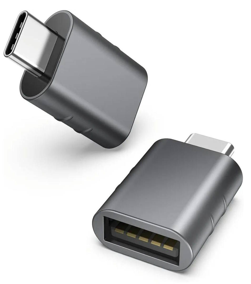 Syntech USB C to USB Adapter Pack of 2, USB 3.0 Female to Thunderbolt 4/3 Adapter Compatible with MacBook Pro Air 2024, Surface, iPad, iPhone, Galaxy Notebook, XPS and More Type C Devices, Space Grey