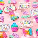 24 Pack Easter Gifts for Kids - Dinosaur Pop Fidget Toy with Gift Cards for Kid Boy Girl, Bulk Kid Easter Egg Fillers Party Favors School Classroom Prizes Exchange Goodie Bags Stuffers