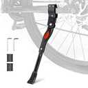 UHACKER Adjustable Bike Kickstand Aluminum Rear Side Bicycle Stand for Bike 22"-26"