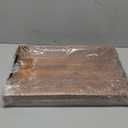 20 Inch Acacia Wood Ottoman Tray with Metal Handle - Wooden Square Serving Tray - Extra Large Food Trays for Decorative, Coffee Table, Breakfast in Bed - Charcuterie Trays Use for Kitchen