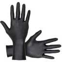 SAS Safety SAS 66518 Raven Grip Nitrile Disposable Gloves, Extended Cuff Powder & Latex-Free Exam-Grade Gloves, 7 Mil-Thick, 12-Inch Length, 100-Count Box, Large, Black Corp