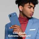 Magnetic for iPhone Air Case, Compatible with MagSafe, [Full Camera Protection][Screen Protector] Silicone Shockproof Protective Phone Case for iPhone 17 Air 6.5", Lake Blue