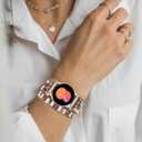 Boho Beaded Handmade Braided Bracelet Band Women 20mm Compatible for Samsung Galaxy Watch 7/6/5/4/Active 2/4 Classic/6 Classic/5 Pro/FE 40mm 42mm 43mm 44mm 45mm 46mm 47mm