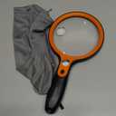 Large Magnifying Glass with 36 LED Light, 10X 20X 45X Handheld Illuminated Lighted Magnifier with 1 UV Light for Seniors Reading, Inspection, Coins, Exploring Close Work