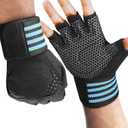 Workout Gloves for Men and Women,Ventilated Weight Lifting Gym Gloves with Wrist Wrap Support,for Weightlifting,Full Palm Protection,Training,Fitness,Hanging (XX-Large)