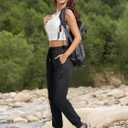 Womens Tall Hiking Pants 30/32/34 Inseam Lightweight Joggers Quick Dry 4 Pockets Travel Athletic Cargo UPF50+ (L)