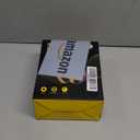 BJKing AM/FM Radio Headphones with Digital Display, 30dB AM FM Hearing Protection Safety Ear Muff, Ear Protection Headphone for Mowing, Landscaping, Shooting and Construction Black-Yellow