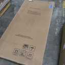 Bathroom Shower Door 37" W x 78.75" H, Frameless Fixed 3/8" (10mm) Thick Clear Tempered Glass Door Panel, Matte Black Clamp Hardware