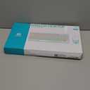 FD Wireless Keyboards and Mouse Combo - 2.4GHz USB Cordless, Cute Wireless Keyboard Round Keys, Quiet and Slim Set for Laptop, Computer, TV and Mac - Blue Pale Green Colorful