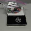 IXIGER Poker Chips, Denomination Poker Chips Set with Black Velvet Pouch Bag, Plastic Game Chips, Game Night Party Supplies(100pcs) (White - 100pcs Set, Red - 100pcs Set, Green - 100pcs Set, Blue - 100pcs Set, Black - 100pcs Set)