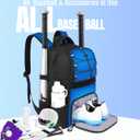 COMECOI Softball Bag, Lightweight Baseball Backpack with Shoes Compartment, Baseball Bat Bags with Fence Hook for TBall Bat & Equipment, for Batting Mitten, Helmet, for Girls, Boys, Youth, Adults