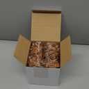 Jetec 8 Pieces Christmas Ornaments Glitter Christmas Tree Hanging Decoration Decorative Artificial Pine Cones Flowers Hanging Ornaments for Winter Wreath Holiday Decor(Brown Gold Color)