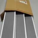 3 Tier Expandable Spice Rack Organizer, Plastic Spice Rack, Adjustable Length 14.6In-25.8In, Non-Skid Tiered Spice Shelf Organizer for Kitchen Cabinet, Cupboard, Pantry, White/Grey