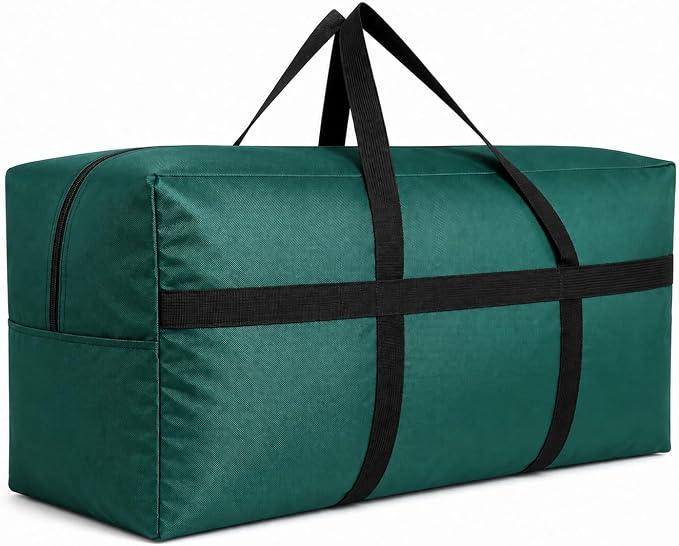 DoYiKe Extra Large Storage Duffle Bag with Zippers and Handles, Big Foldable Duffle Bag for Travel, Size: large - 35"l x 11.8"w x 19"h