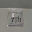 Joyhey 100 Count 3.5" x 5.9" Small Plastic Merchandise Bags, Shopping Bags, Retail Bags, Gift Bags with Die Cut Handles - Gray Thank You 