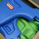 Little Tikes Easy Store Jr. Picnic Table with Umbrella - Blue / Green, 27.25''L x 27.00''W x 18.25''H