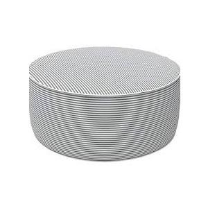 Outdoor/Indoor Inflatable Stool Ottoman, All Weather Patio Footrest Pouf, Portable Round Ottoman for Patio Garden, Camping or Home, D21xH9 Inches