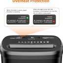 Amazon Basics 8-Sheet High Security Cross Cut Paper and Credit Card Shredder with P-4 Security, Auto Shut-off, Black