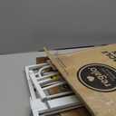 Regalo Safety 29-38.5" Baby Gate for Doorways & Bottom of Stairs, Pressure Mounted Baby Gate with Door for Babies, Toddlers & Pets, Tested & Safe for 30 Years, American Designed, American Owned, White