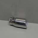 2.5 to 3.5 Inch Exhaust Tip 2.5"Inlet to 3.5"Outlet Exhaust Tips 6.7" Length Muffler Tip 304 Stainless Steel Tailpipe Diesel Exhaust Tip Double Wall Polished Slant Cut Clamp On (Sliver)