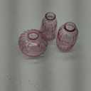 Bud Vase Set of 3, Small Vases for Flowers, Vintage Glass Vases for Centerpieces, Decorative Rustic Flower Vases Hydroponic Vase for Wedding, Events, Home Decor, Office Table Flower Decor (pink)