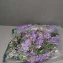 4pcs 47.2-inch Artificial Fake Wisteria Hanging Flower Garland Silk Flower String Home Party Decoration White Blue Pink Purple (Purple)
