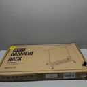 Heavy Duty Clothes Rack Load 450 LBS, Metal Garment Rack, Standing Rolling Clothing Rack for Hanging Clothes with Sturdy Wheels & Shelves, Portable Closet Wardrobe Rack,Sliver