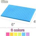 (12 Pack) Lined Sticky Notes 4x6 in,Large Notepads with Lines,Ruled Stickies Super Sticking Power,Office School Memo Note Pads Bright Colors,Post on Windows Doors,Recyclable,Easy to Write on