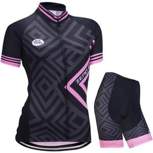 ZEROBIKE Women's Short Sleeve Cycling Jersey Jacket Cycling Shirt Quick Dry Breathable Mountain Clothing Bike Top (L)