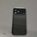  IPhone 17 Pro Case Electroplated Camera Frame TPU Phone Cover - Transparent Black