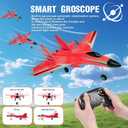 Fremego Su-27 RC Airplane,2.4GHz 2 Channel Remote Control Plane with Gyro Night Lights and 2 Batteries, Easy to Fly for Adults, Beginners and Kids Toy