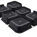 Bed Risers 2 Inch Heavy Duty, Furniture Risers for Bed Desk Table Sofa Couch,Oversized Bed Lifts Risers,Support up to 5000 Lbs(6 Pack Black)