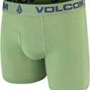 5 x Volcom Mens Boxer Briefs 5-Pack - Cotton Stretch Ultra Soft Fly-Front Boxer Brief Underwear (L, 36-38)
