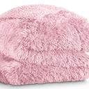 GONAAP Fuzzy Faux Fur Throw Blanket Twin Size Pink Super Soft Cozy Plush Fuzzy Shaggy Blanket for Couch Sofa Bed (Pink, Twin(60"x80"))