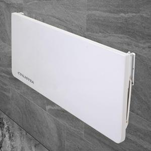 Laundry Room Wall Mounted Folding Table, Kitchen Restaurant Home Bar Work Table, All Aluminum Countertop, Waterproof Easy to Install and Clean (70x50cm/27.5"19.7") (White Aluminum Alloy)