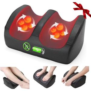 Foot Massager Christmas Gifts for Women, White Elephant Gifts for Adults Cordless Shiatsu Foot and Calf Massager with Heat, Deep Rolling Massage for Plantar Fasciitis Relief Electric Massage Tool