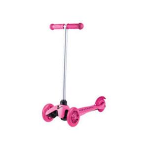 Scooter for Kids Ages 3-5 - Light Up Wheels, Extra Wide Deck, Foot Activated Break, Self Balancing Kids Toys for Boys & Girls (Pink)