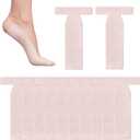 12 PCS Turf Toe Brace T-Straps, Moleskin for Feet Injuries Big Toe Splints Straightener, Adhesive Bunion Tape Corrector