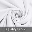 10 Pack White Round Tablecloths, 120 Inch Stain Resistant and Wrinkle Round Table Clothes, Washable Polyester Table Clothes Cover for Kitchen Dining, Wedding Birthday Party, Buffet Restaurant, Banquet