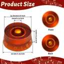 Nuanchu 20 Pieces Electric Guitar Knobs Top Hat Volume Tone Control Knobs Turning Guitar Knobs Speed Control Knob Vintage Pedal Control Knobs for Bass Instrument Parts Replacement, 5 Colors