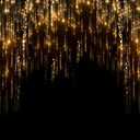 Dudaacvt 8x6ft Black and Gold Backdrop Birthday Backdrop Gold Glitter Spot Wedding Decorations Photography Background Adult's Kids Birthday Party Banner