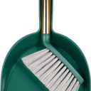Small Broom and Dustpan Set, Dustpan and Brush Set, Small Brush and Dustpan Set, Hand Broom and Dustpan Set, Mini Handheld with Home, Desktop, Kitchen, pet (Green)