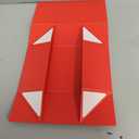 Upgrade 1PCS 13x9x4 Inch Hard Large Orange Gift Box with Lid, Foldable Magnetic Gift Boxes,Groomsman Box Bridesmaid Proposal Box, Reusable Gift Boxes for Clothes