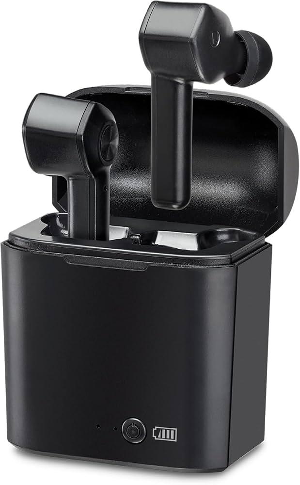 iLive Electronics Truly Wire-Free Bluetooth Earbuds, Sweatproof Design, Charging Case, Includes 3 Set of Ear Tips, Black (IAEBT300B)