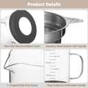 Greek Yogurt Strainer, 50 oz Nut Milk Strainer, Juice Food Strainer, Glass Teapot with Mesh Strainer, Iced Tea Pitcher, 1500 ml Heat & Cold Resistant High Borosilicate Glass Jug with Handle and Lid